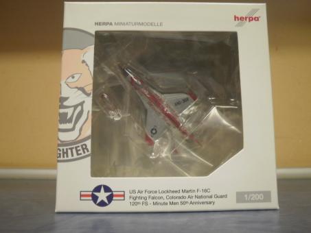 Herpa Wings 1:200 Lockheed F-16C Fighting Falcon USAF Colora 