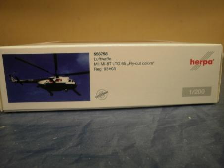 Herpa Wings 1:200 Mil Mi-8T Luftwaffe LTG 65 Fly-out colors 