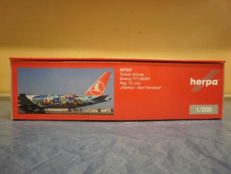 Herpa Wings 1:200 Boeing 777-300ER Turkish Airlines Istanb. San Francisco 557337 