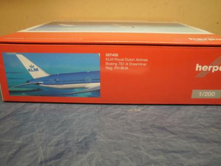 Herpa Wings 1:200 Boeing 787-9 Dreamliner KLM 557450 