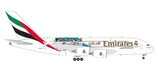 Herpa Wings 1:200 Airbus A380 Emirates Real Madrid 2018 