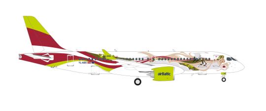Herpa Wings 1:400 Airbus A 220-300 airBaltic 50th A220 