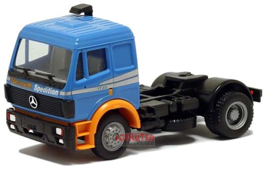 Herpa LKW MB SK SZM Brandt (blau/orange) 