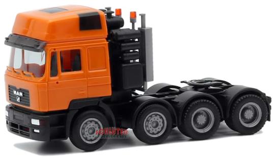 Herpa LKW MAN F2000 HD Evo Schwerlast-SZM orange 