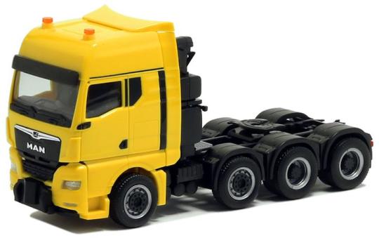 Herpa LKW MAN TG-X GX/Aerop. Schwerlast-SZM verkehrsgelb 