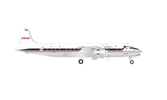 Herpa Wings 1:200 DC-6B Thai Airways Int. 