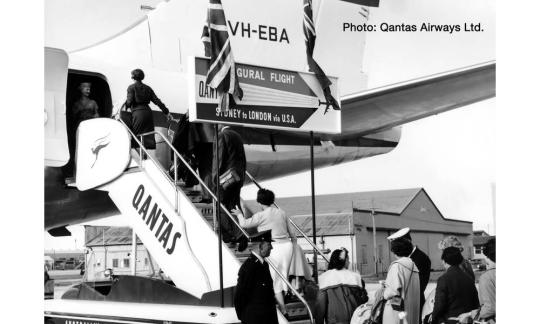Herpa Wings 1:200 Zubehör Historische Fluggasttreppen Qantas 571005 