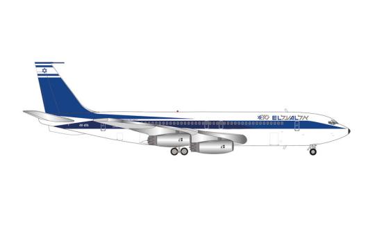 Herpa Wings 1:200 Boeing 707-400 El Al Shehecheyanu 571432 