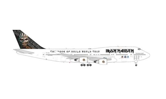 Herpa Wings 1:200 Boeing 747-400 Iron Maiden Ed F. One 