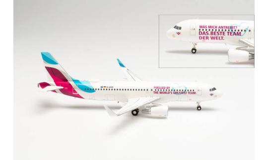 Herpa Wings 1:200 Airbus A 320 Eurowings Teamflieger 