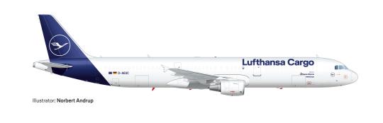 Herpa Wings 1:200 Airbus A 321P2F Lufthansa Cargo 