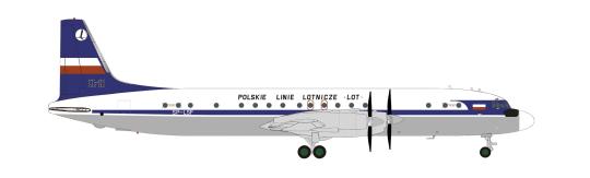 Herpa Wings 1:200 Ilyushin IL-18 LOT Polish Airlines 