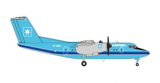 Herpa Wings 1:200 Dash 7 De Haviland DHC-7 Maersk Air 572637 