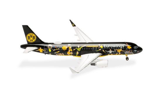 Herpa Wings 1:200 Airbus A 320 Eurowings BVB Fanairbus 572750 