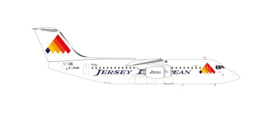 Herpa Wings 1:200 BAe 146-200 Jersey Europ.Airways  572828 
