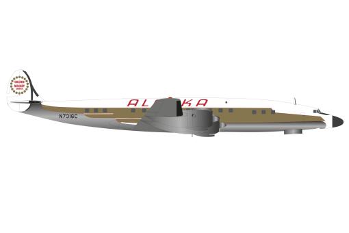 Herpa Wings 1:200 Lockheed L-1649H Starliner Alaska Airlines 573023 