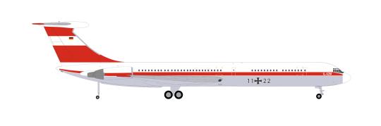 Herpa Wings 1:200 Ilyushin IL-62M Luftwaffe Flugbereit. 