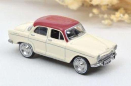 NOREV 1:87 Simca Aronde Montlhéry 1962 Ivory & Red 