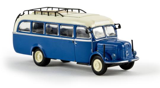 Brekina Steyr 380/I Bus, capriblau/hellelfenbein 58001 