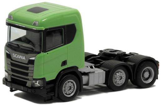 Herpa LKW Scania CR 20 ND SZM 3achs resedagrün 