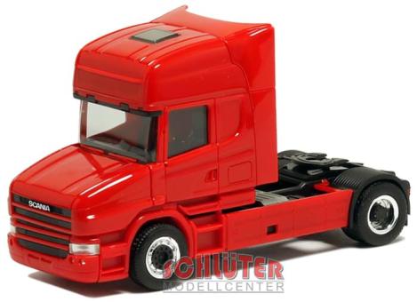 Herpa LKW Scania Hauber Topl/Aerop SZM 2-achs rot 