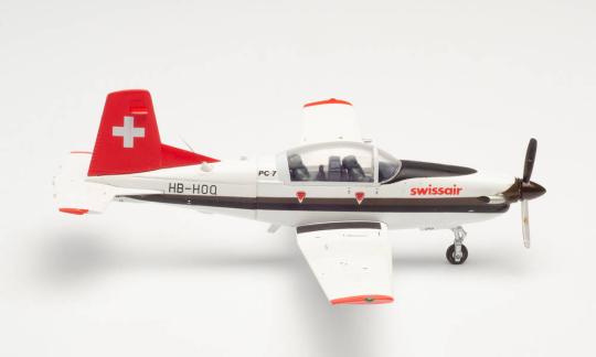Herpa Wings 1:72 Swissair Pilatus PC-7 580656 