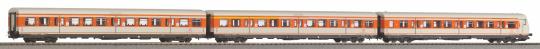 PIKO 3er Set S-Bahn Wagen orange-grau DB AG V 
