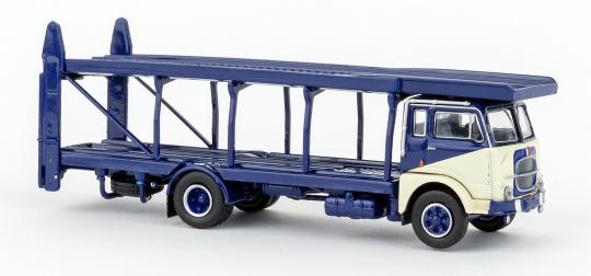 Brekina LKW Fiat 642 Autotransporter blau/elfenbein 
