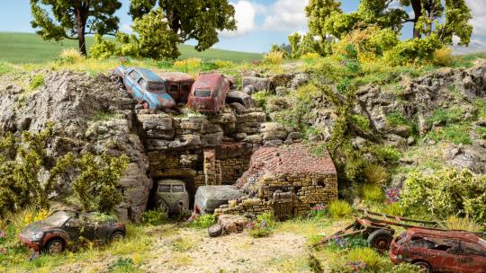 NOCH Autofriedhof 