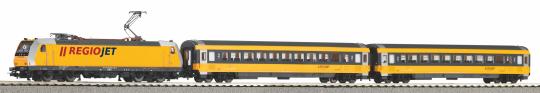 Piko PSCwlan S-Set Regiojet Personenzug BR 386 mit 2 wg. A-Gleis & B VI 59019 