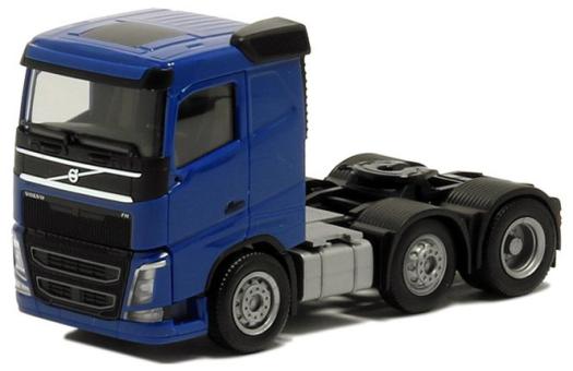 Herpa LKW Volvo FH4 Flachdach SZM 3achs blau 