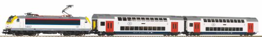 Piko PSCwlan S-Set Rh E 186 + 2 Dostos 2. Kl. SNCB A-Gleis & B VI 59108 