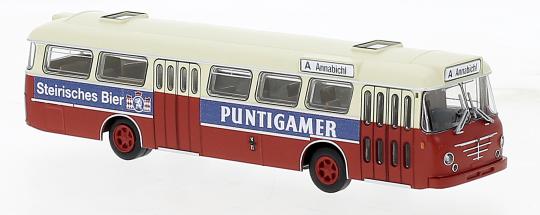 Brekina Stadtbus Büssing Senator Puntigamer aus Klagenfurt ( 