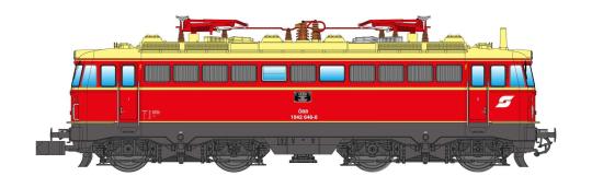 Jägerndorfer N E-Lok Rh 1042 ÖBB, Ep.IV, blutorange 60100_3 