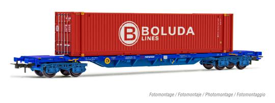 Electrotren 4-achs. Containertragwagen MMC3,TRANSFESA 45’ Co 