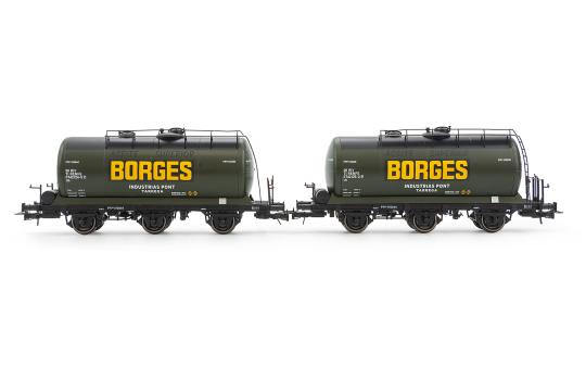 Electrotren 2tlg. Set 3achs. Tankwagen Borges,RENFE Ep.III HE6052 