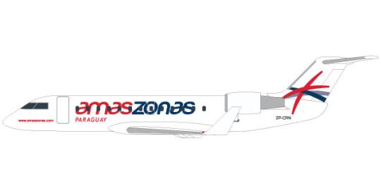 Herpa Snap Wings 1:100 Bombardier CRJ-200 Amaszonas Paraguay 611558 