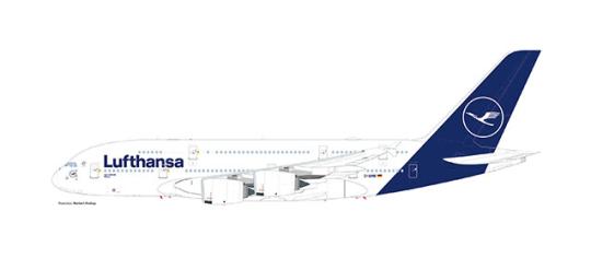 Herpa Snap Wings 1:250 Airbus A 380-800 Lufthansa 2018 612319 