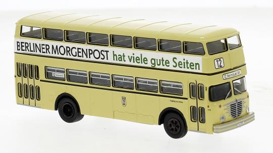 Brekina Stadtbus Büssing D2U Berliner Morgenpost BVG 