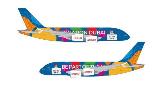 Herpa Snap Wings 1:250 Airbus A 380-800 Emirates Dest. Dubai 