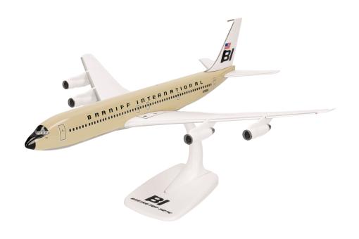 Herpa Snap Wings 1:144 Boeing 707-300 Braniff solid beige 