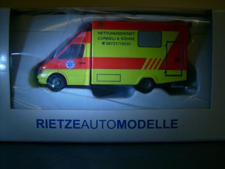 Rietze MB Sprinter RTW Rettungsdienst Corneli Mainz 