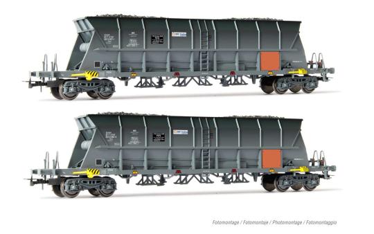 Jouef 2teiliges Set 4achs. Kohlewagen EF60 EDF, SNCF, Ep. VI 