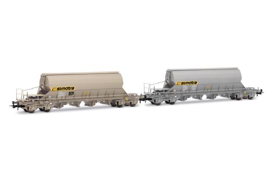 Jouef 2-tlg. Set vierachs. Schwenkdachwagen Taoos, VTG FRANC 