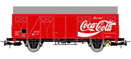 Jouef gedeckter Güterwg. G4, Coca Cola, Ep. IV SNCF 