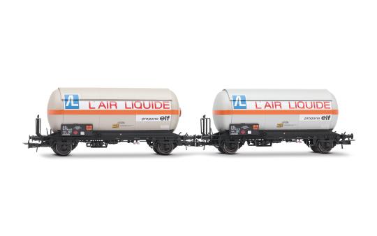 Jouef 2-teiliges Set zweiachsiger Gaskesselwagen SNCF Air Liquide Ep. IV HJ6287 