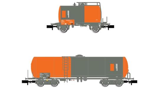 Arnold 2-tlg. Set Kesselwagen rot/graue Lackierung, SBB UETIKON Ep. V-VI 