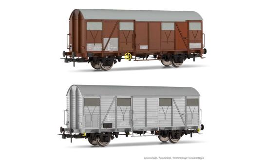 Rivarossi 2er Set Dienstwagen VGs + VGhs, braun/grau, Ep. V, FS 6508_HR 