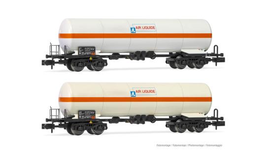 Arnold 2er Set, 4achsige Kesselwagen Zags, Air Liquide, FS,Ep. V 6540_HN 