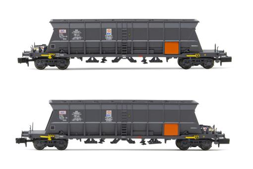 Arnold 2-tlg Set 4-achs. Selbstentladewagen Faoos, Capcol/EDF, Ep. IV, SNCF HN65 